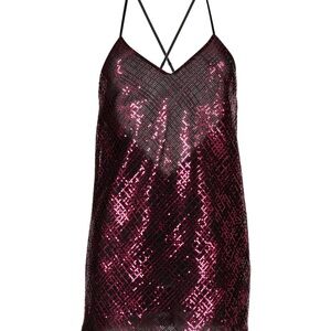 Sequin Mini Dress in Shimmering Pink